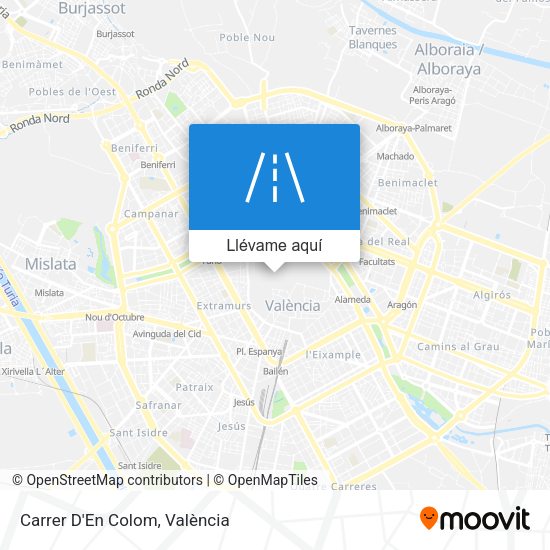 Mapa Carrer D'En Colom