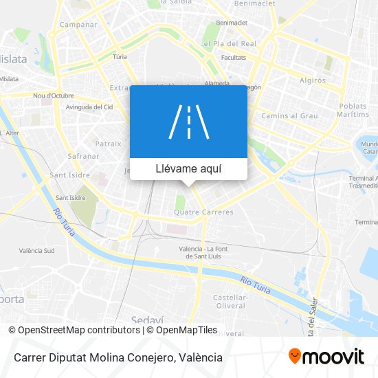 Mapa Carrer Diputat Molina Conejero