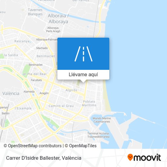 Mapa Carrer D'Isidre Ballester