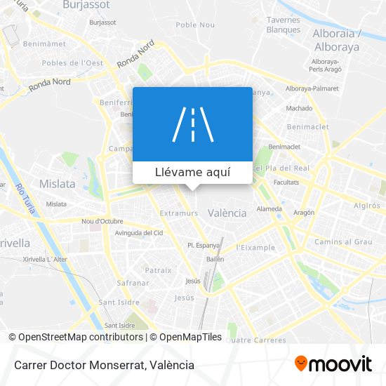 Mapa Carrer Doctor Monserrat