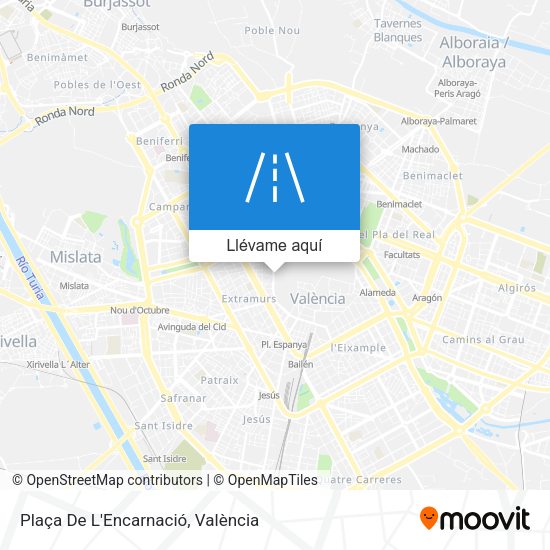 Mapa Plaça De L'Encarnació