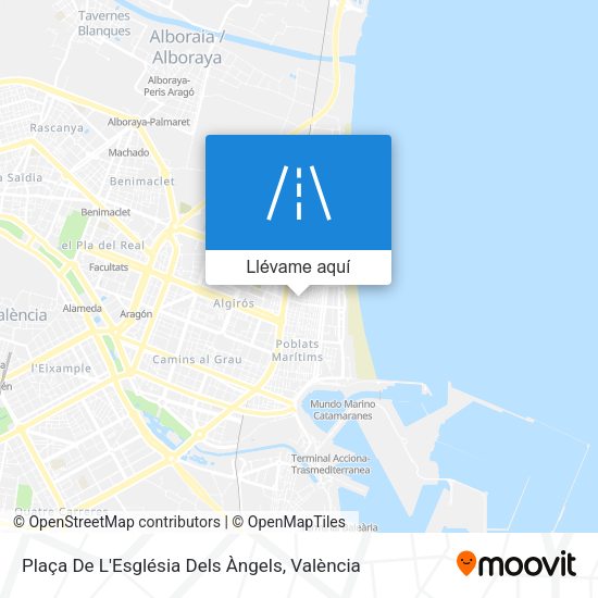 Mapa Plaça De L'Església Dels Àngels