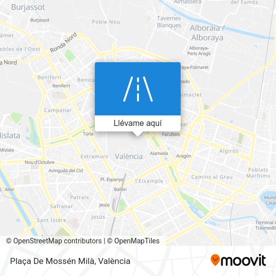 Mapa Plaça De Mossén Milà