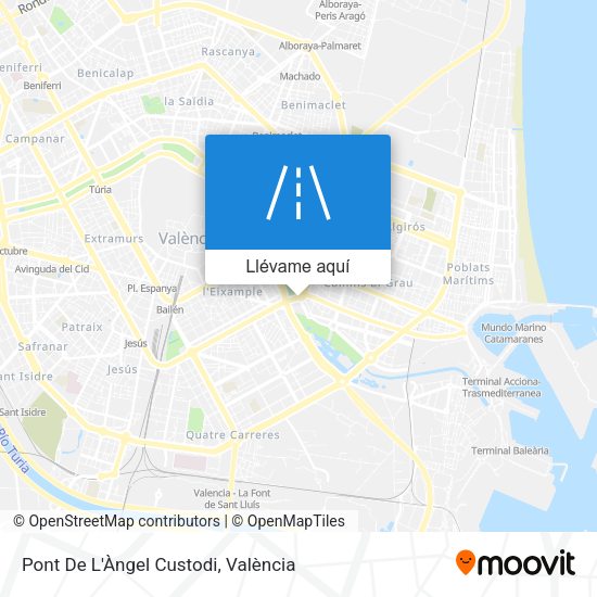 Mapa Pont De L'Àngel Custodi