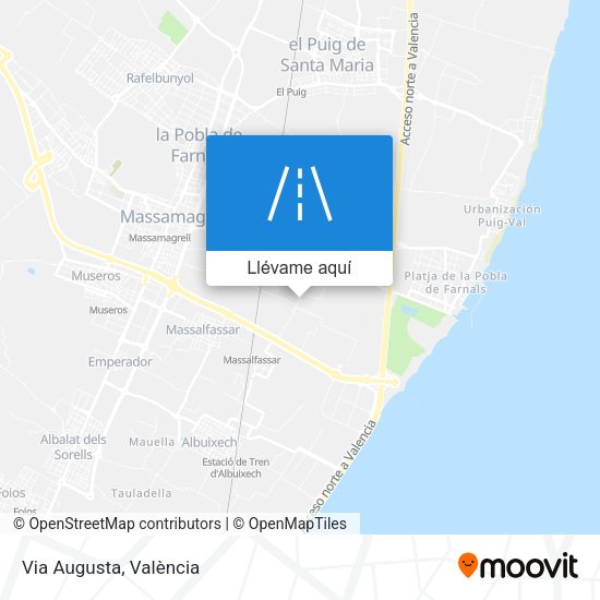 Mapa Via Augusta