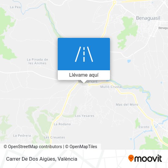 Mapa Carrer De Dos Aigües