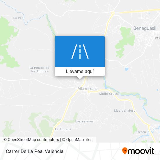 Mapa Carrer De La Pea