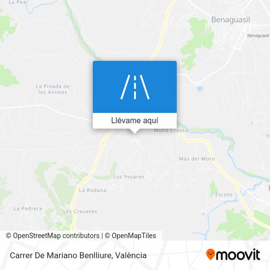 Mapa Carrer De Mariano Benlliure