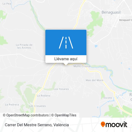 Mapa Carrer Del Mestre Serrano