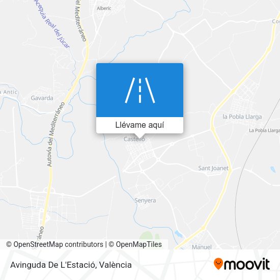 Mapa Avinguda De L'Estació