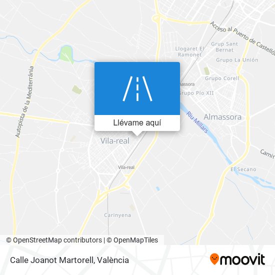 Mapa Calle Joanot Martorell