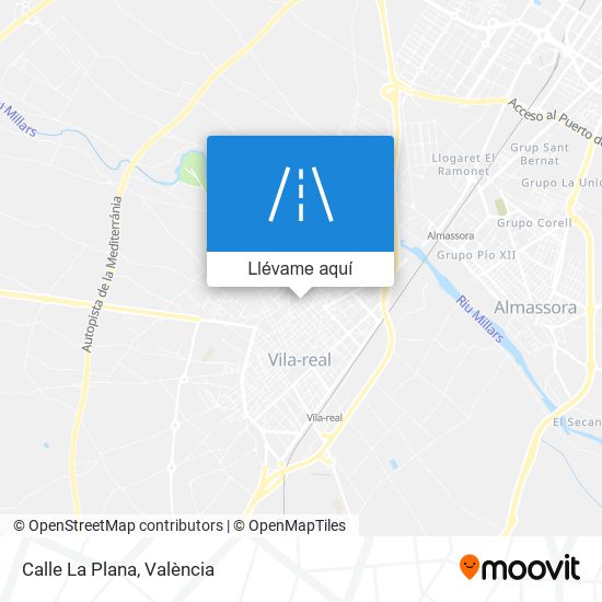 Mapa Calle La Plana