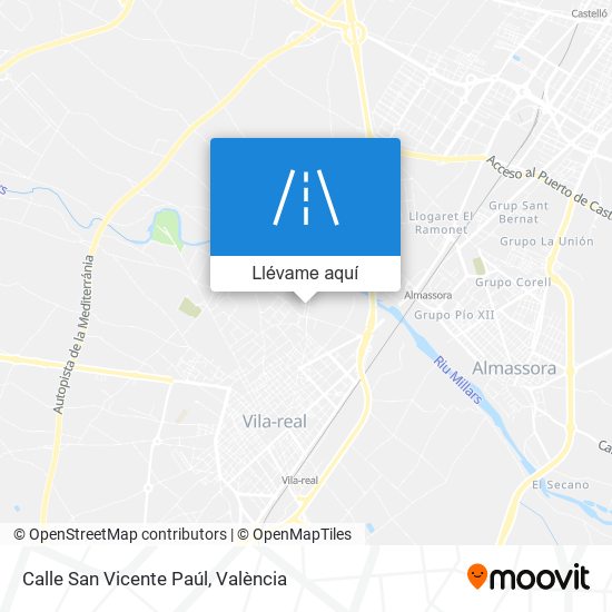 Mapa Calle San Vicente Paúl