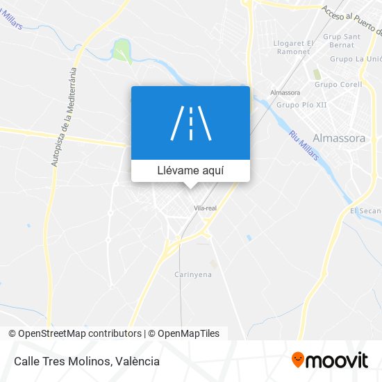 Mapa Calle Tres Molinos