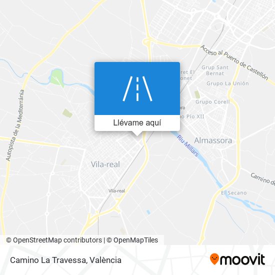 Mapa Camino La Travessa