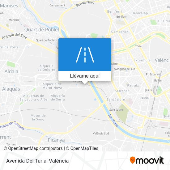 Mapa Avenida Del Turia