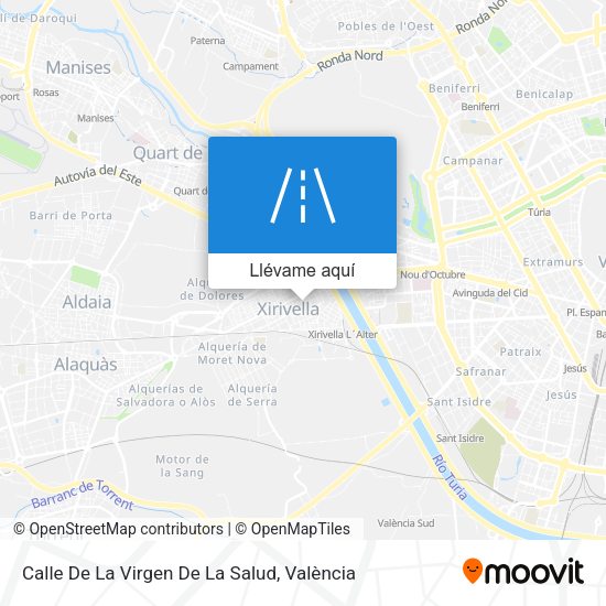 Mapa Calle De La Virgen De La Salud