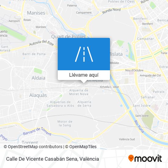 Mapa Calle De Vicente Casabán Sena