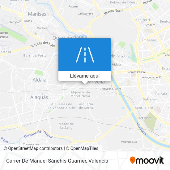 Mapa Carrer De Manuel Sánchis Guarner