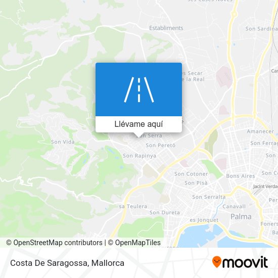 Mapa Costa De Saragossa
