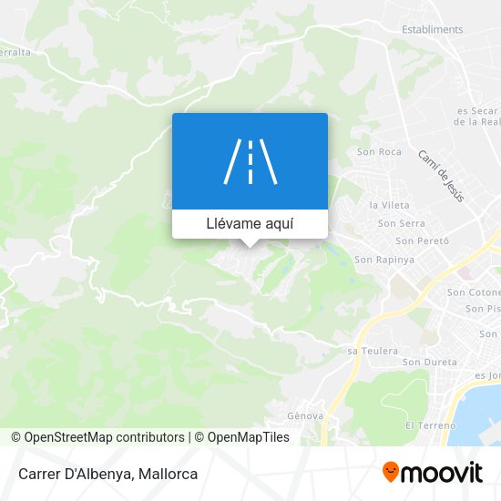 Mapa Carrer D'Albenya