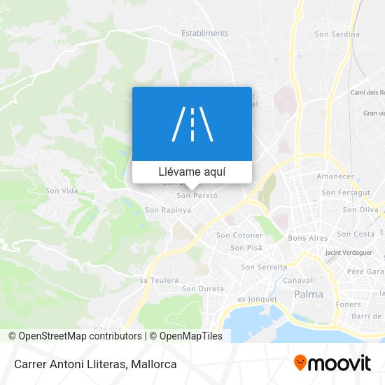 Mapa Carrer Antoni Lliteras
