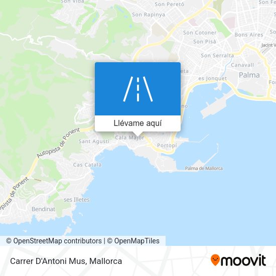 Mapa Carrer D'Antoni Mus