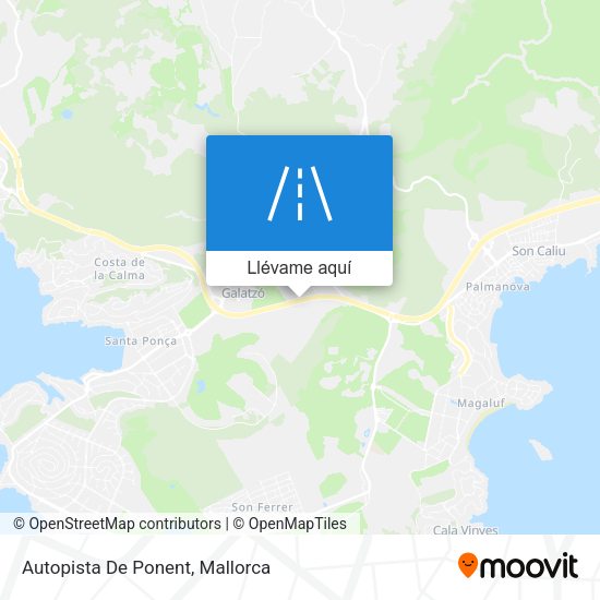 Mapa Autopista De Ponent