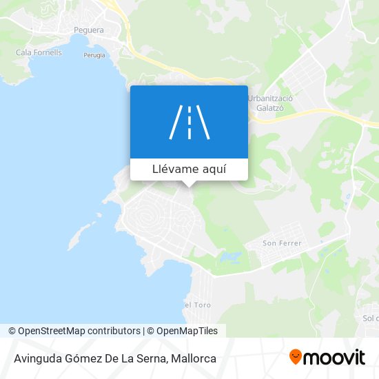 Mapa Avinguda Gómez De La Serna