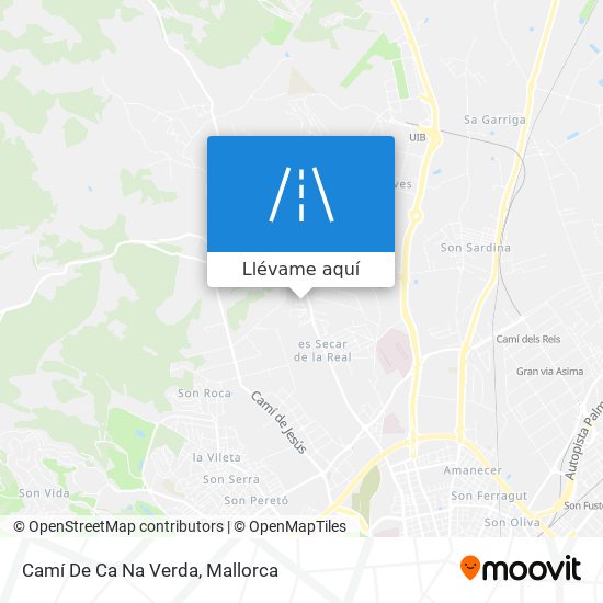 Mapa Camí De Ca Na Verda