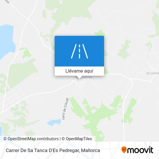 Mapa Carrer De Sa Tanca D'Es Pedregar