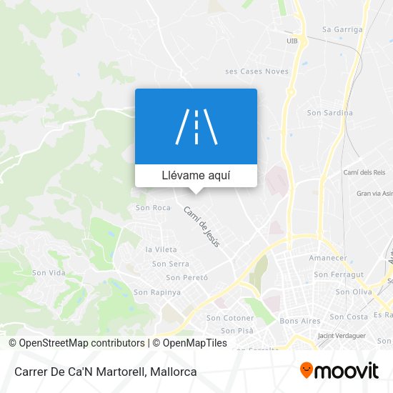 Mapa Carrer De Ca'N Martorell