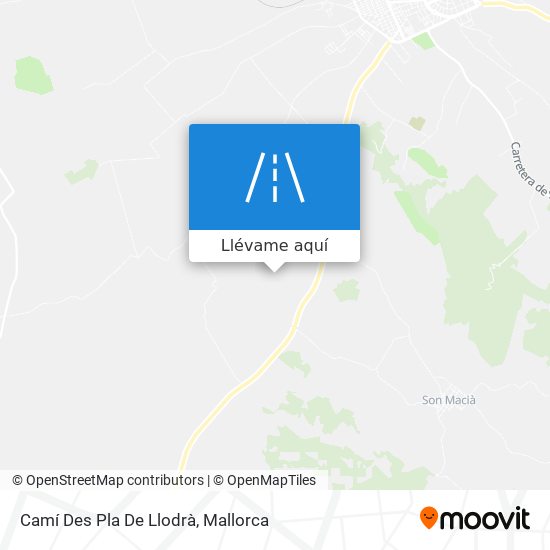 Mapa Camí Des Pla De Llodrà