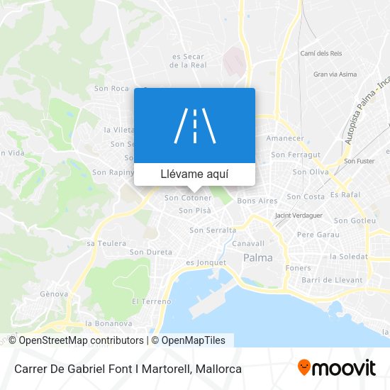 Mapa Carrer De Gabriel Font I Martorell