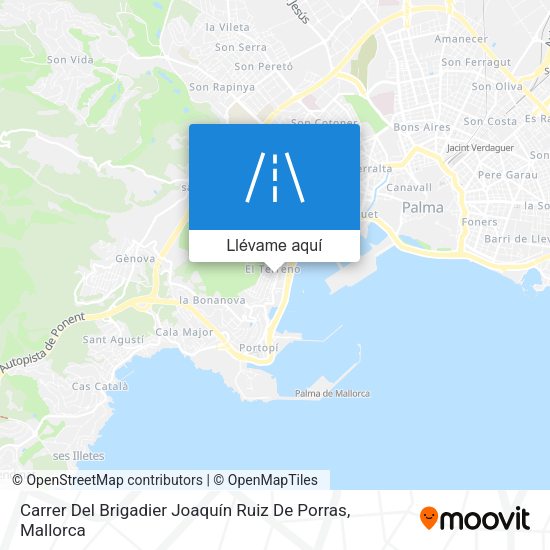 Mapa Carrer Del Brigadier Joaquín Ruiz De Porras