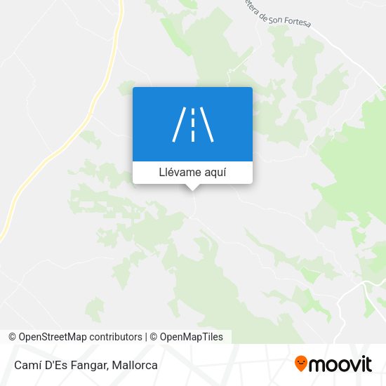 Mapa Camí D'Es Fangar