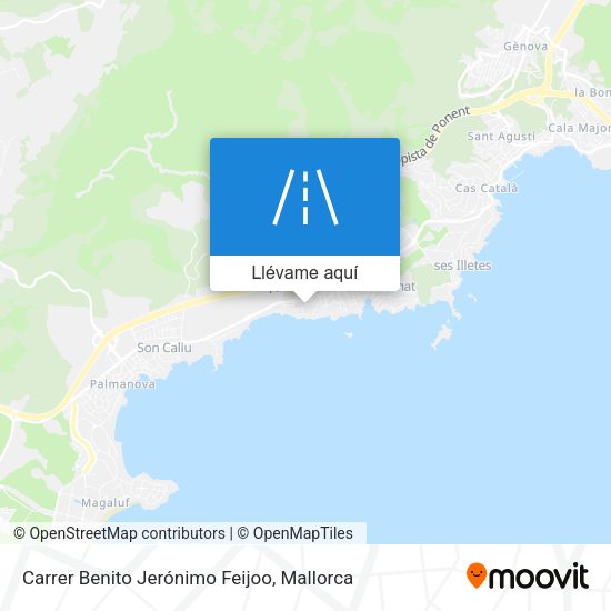 Mapa Carrer Benito Jerónimo Feijoo