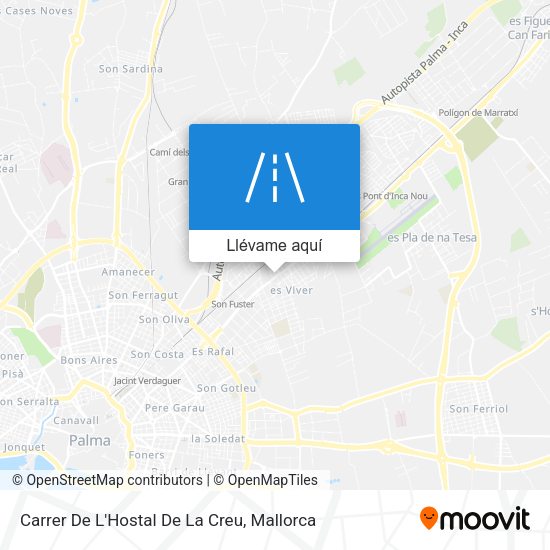 Mapa Carrer De L'Hostal De La Creu