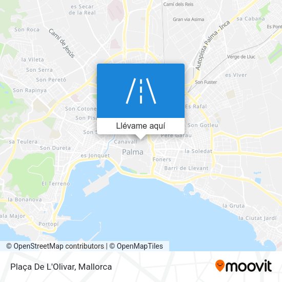 Mapa Plaça De L'Olivar
