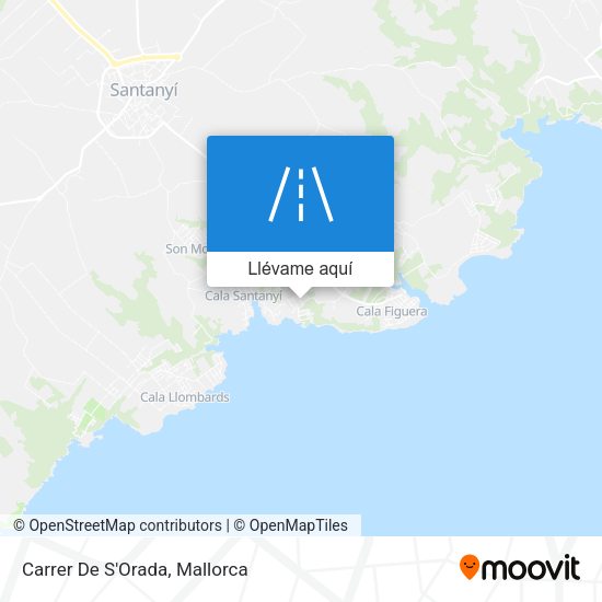Mapa Carrer De S'Orada