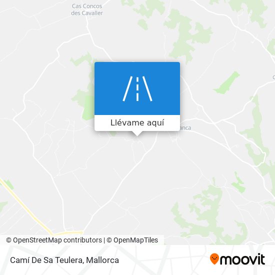 Mapa Camí De Sa Teulera