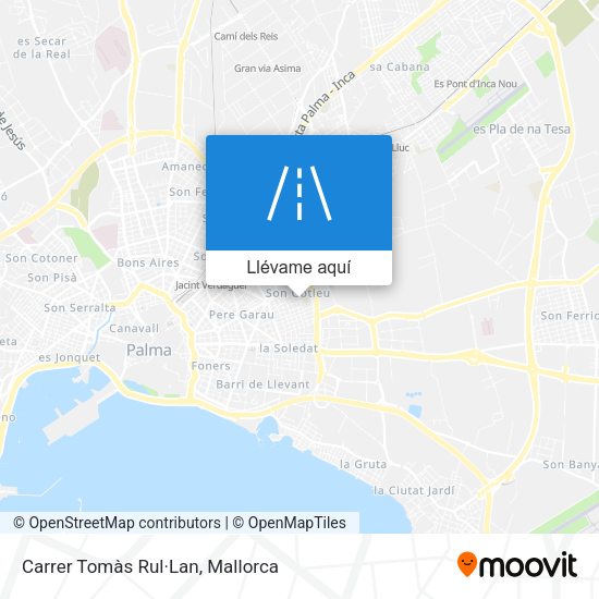 Mapa Carrer Tomàs Rul·Lan