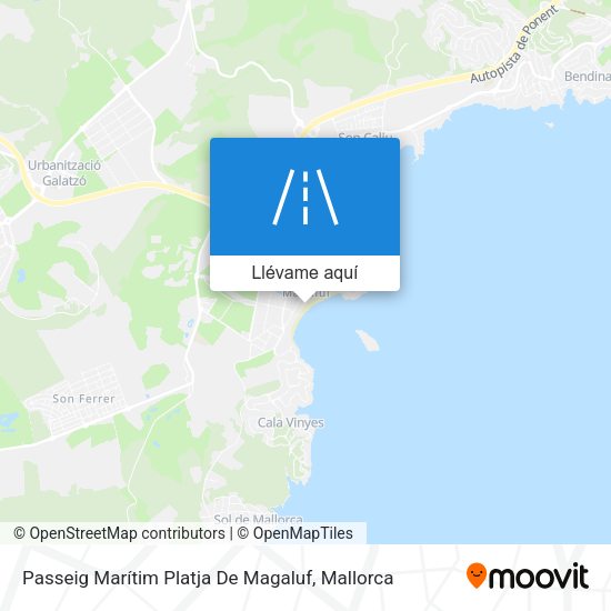 Mapa Passeig Marítim Platja De Magaluf