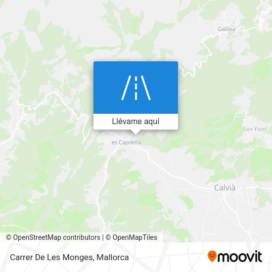 Mapa Carrer De Les Monges