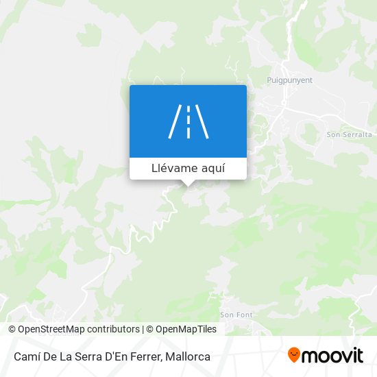 Mapa Camí De La Serra D'En Ferrer