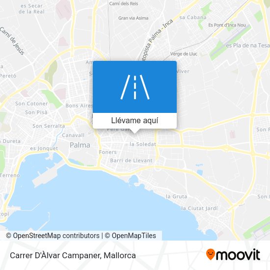 Mapa Carrer D'Àlvar Campaner