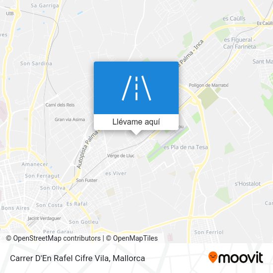 Mapa Carrer D'En Rafel Cifre Vila