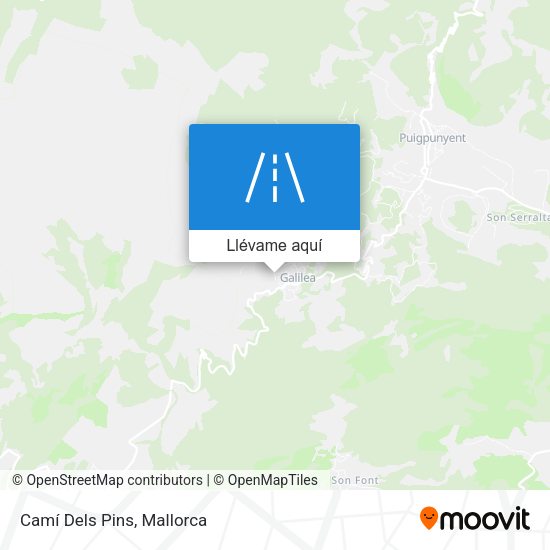 Mapa Camí Dels Pins