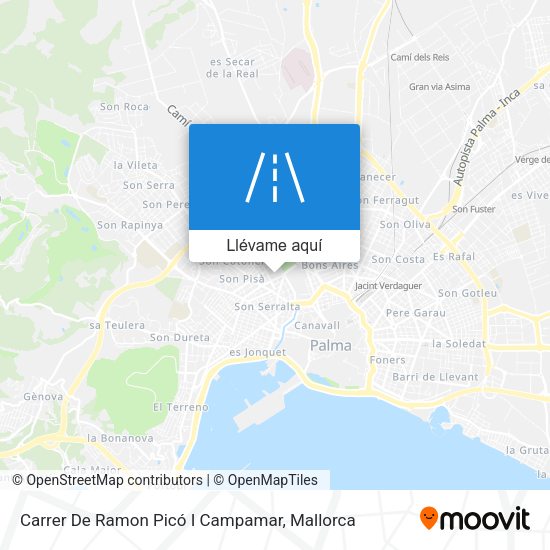 Mapa Carrer De Ramon Picó I Campamar