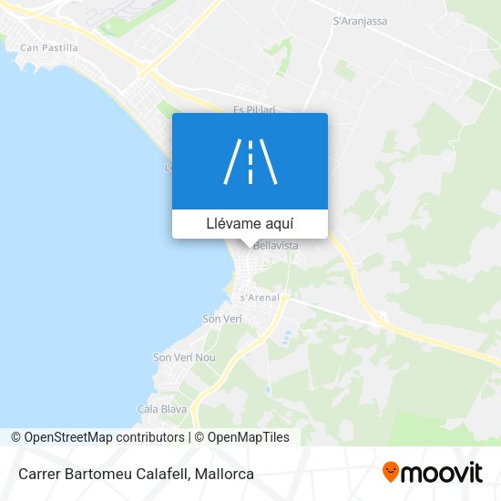 Mapa Carrer Bartomeu Calafell